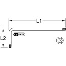 Torx-Winkelstiftschlüssel mit Bohrung, lang, TB5 -...
