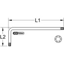 Kugelkopf-Torx-Winkelstiftschlüssel, XL, T80, Gelb -...