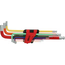 Kugelkopf-Innensechskant-Winkelstiftschlüssel-Satz, extra lang, 9-tlg - KS Tools 151.4420