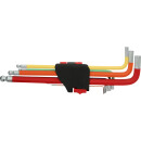 Kugelkopf-Innensechskant-Winkelstiftschlüssel-Satz, extra lang, 9-tlg - KS Tools 151.4420