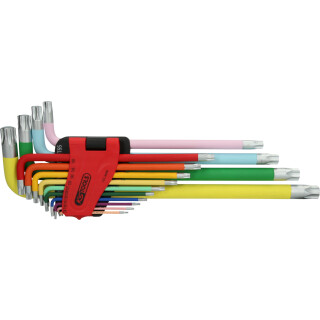 Torx-Winkelstiftschlüssel-Satz, extra lang, 14-tlg - KS Tools 151.4440