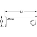 Vielzahn (XZN®)-Winkelstiftschlüssel, XL, M6 - KS Tools 151.4519