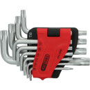 Torx-Winkelstiftschlüssel-Satz, kurz, 10-tlg - KS...