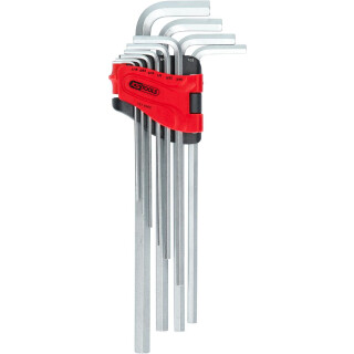 Innensechskant-Winkelstiftschlüssel-Satz, extra lang, 10-tlg Zoll - KS Tools 151.4960