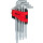 Kugelkopf-Torx-Winkelstiftschlüssel-Satz, lang, 10-tlg - KS Tools 151.5180