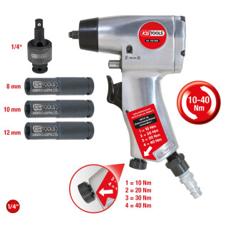 1/4" Glühkerzen-Druckluft-Vibrationsschrauber-Satz, 5-tlg - KS Tools 152.1060