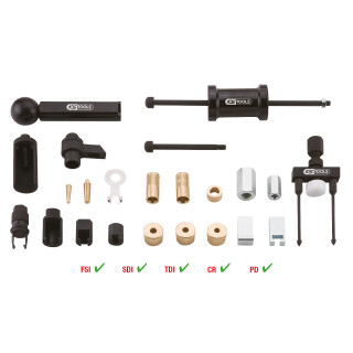 Injektor-Düsen-Auszieher-Satz für VAG, 24-tlg - KS Tools 152.1350