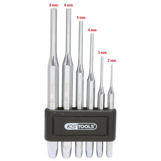 Splintentreibersatz, hochglanz verchromt, 6-tlg - KS Tools 156.0150