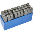 Buchstaben-Prägestempel-Satz, 27-tlg - KS Tools 156.0468