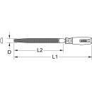 Halbrund-Feile, Form E, 200mm, Hieb1 - KS Tools 157.0125