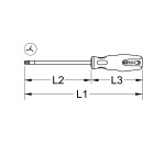 ERGOTORQUEplus® Schraubendreher fürTRI-WING-Schrauben, #5 - KS Tools 159.1259