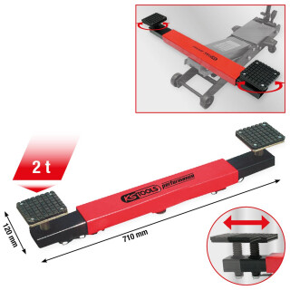 performance Querträger für Wagenheber, 2000 kg - KS Tools 160.1045