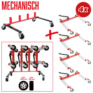 performance Aufbewahrungsgestell mit vier mechanischen Rangierhilfen, 5-tlg - KS Tools 160.1225