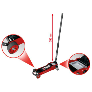 SlimPOWER Hydraulischer Alu-Wagenheber 2 t - KS Tools 161.0365