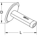 Handschutzgriff für Meißel, Meißel 26x13mm - KS Tools 162.0444