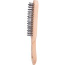 Stahl-Handdrahtbürste 3-reihig, 290mm - KS Tools...