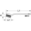 Stahldraht Zündkerzen-Drahtbürste-2-reihig, 170mm - KS Tools 201.2315