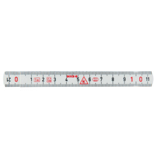 Kunststoff-Gliedermaßstab, weiß, 1m - KS Tools 300.0066