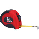 Bandmaß mit Feststeller,schwarz-rot, 3m - KS Tools...