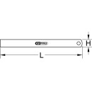 Halbflexibler Stahlmaßstab, 1500mm - KS Tools 300.0117