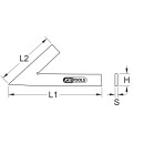 Spitzwinkel 45° - KS Tools 300.0224