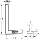 Anschlagwinkel, 100mm - KS Tools 300.0270
