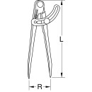 Spitzzirkel mit Stellbogen, 500mm - KS Tools 300.0418
