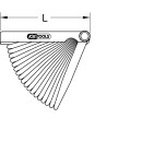 Fühlerlehre, 20 Blatt, 0,05-1mm - KS Tools 300.0600