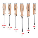 ERGOTORQUE WOODmax Schlag-Schraubendreher-Satz, 6-tlg -...