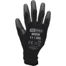 Mikro-Feinstrickhandschuhe-schwarz, 11, 12 Paar - KS...