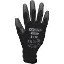 Mikro-Feinstrickhandschuhe-schwarz, 8, 12 Paar - KS Tools...