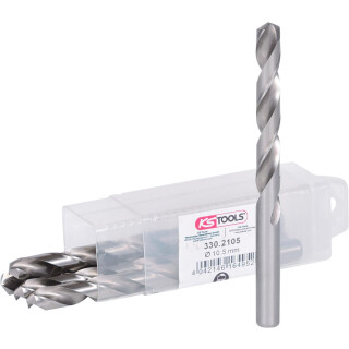 HSS-G Spiralbohrer, 10,5mm, 5er Pack - KS Tools 330.2105