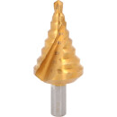 HSS-TiN Stufenbohrer,Ø 6-32mm, 8 Stufen - KS Tools...