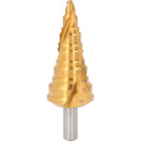HSS-TiN Stufenbohrer,Ø 7-32,5mm, 11 Stufen - KS...