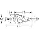 HSS Stufenbohrer extra kurz,Ø 4-12mm, 9 Stufen - KS Tools 330.2371