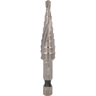 1/4" HSS Stufenbohrer-Bit,Ø 4-12mm, 9 Stufen - KS Tools 330.2381