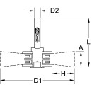 Rostfreie Stahldrahtbürstenscheibe 0,3mm, Ø...