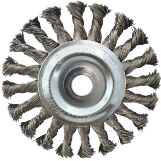 Rostfreie Stahldrahtrundbürste 0,5mm, Ø 125mm - KS Tools 340.0047