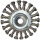 Rostfreie Stahldrahtrundbürste 0,5mm, Ø 125mm - KS Tools 340.0047