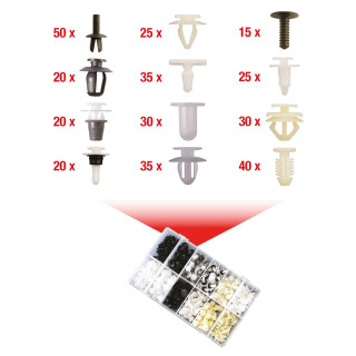 Befestigungs-Clip-Satz Citroën/Peugeot, 345-tlg - KS Tools 420.0650