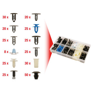 Befestigungs-Clip-Satz für Fiat, 308-tlg - KS Tools 420.0910