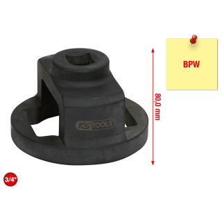 3/4" Achsmuttern-Schlüssel für BPW, 80mm - KS Tools 450.0205