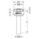 3/4" Achsmuttern-Schlüssel Volvo 105mm - KS...