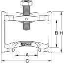 Bremsgestängesteller-Abzieher, HALDEX, 160mm - KS Tools 450.0300