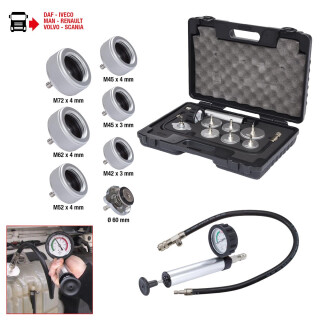 Kühlsystem-Prüfgerät LKW, 9-tlg - KS Tools 455.0110