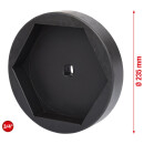 3/4" Achsmuttern-Schlüssel, 6-kant, kurz, 185mm...