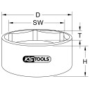 1" Achsmuttern-Schlüssel, 6-kant, kurz, 145mm - KS Tools 460.0285