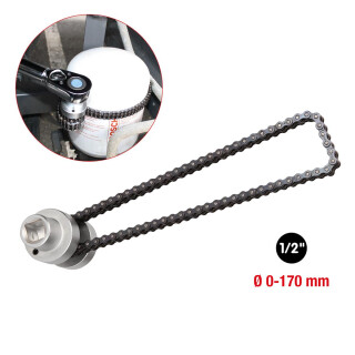 Ölfilter- und Lufttrocknerpatronen-Kettenschlüssel, Ø 170 mm - KS Tools 460.5216