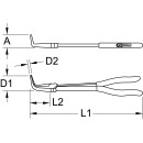 Flachrundzange 90° gebogen, XL, 270mm - KS Tools 500.7053