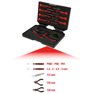 Feinmechanik-Werkzeug-Satz, 10-tlg - KS Tools 500.7180